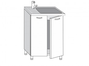2.60.2мн Шкаф-стол на 600мм под накладную мойку с 2-мя дверцами в Чёрмозе - chyormoz.магазин96.com | фото