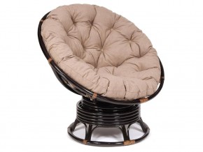 Кресло-качалка Papasan w 23/01 B с подушкой Antique brown, экошерсть Коричневый в Чёрмозе - chyormoz.магазин96.com | фото