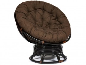 Кресло-качалка Papasan w 23/01 B с подушкой Antique brown, ткань Коричневый в Чёрмозе - chyormoz.магазин96.com | фото