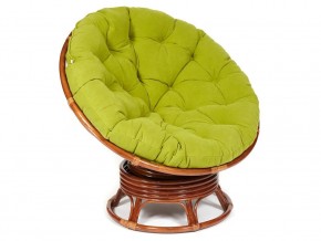 Кресло-качалка Papasan w 23/01 B с подушкой Pecan, флок Олива в Чёрмозе - chyormoz.магазин96.com | фото