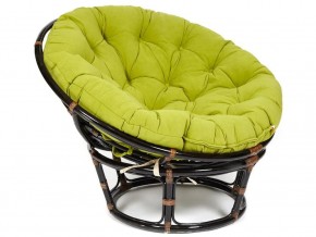 Кресло Papasan 23/01 W с подушкой Antique brown, флок Олива в Чёрмозе - chyormoz.магазин96.com | фото