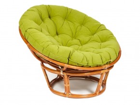 Кресло Papasan 23/01 W с подушкой Cognac, флок Олива в Чёрмозе - chyormoz.магазин96.com | фото